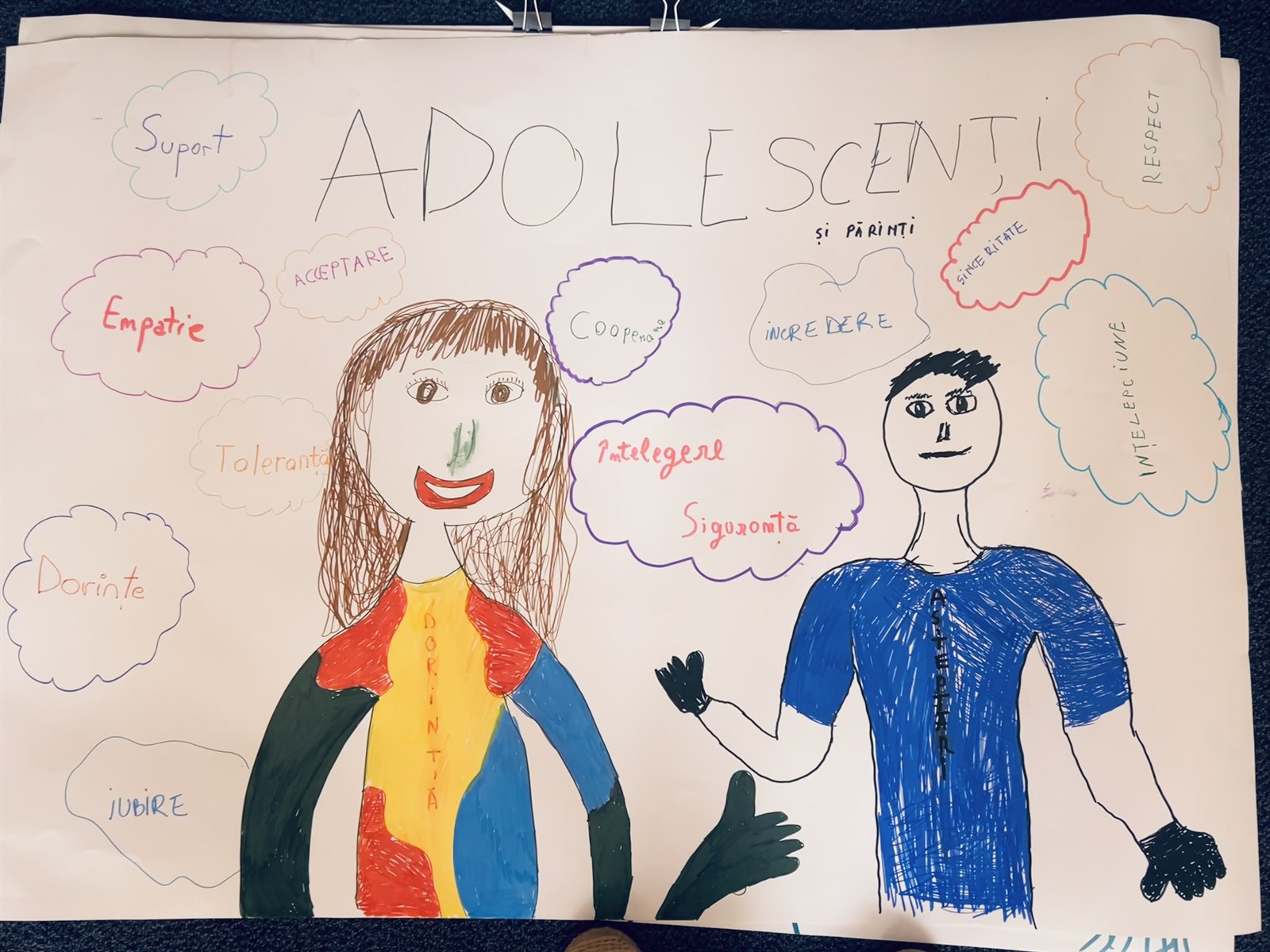Desen din cadrul evaluării: Adolescenți și Părinți